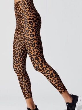 NWT Beach Riot Leopard Print High-Waist Leggings in Brown